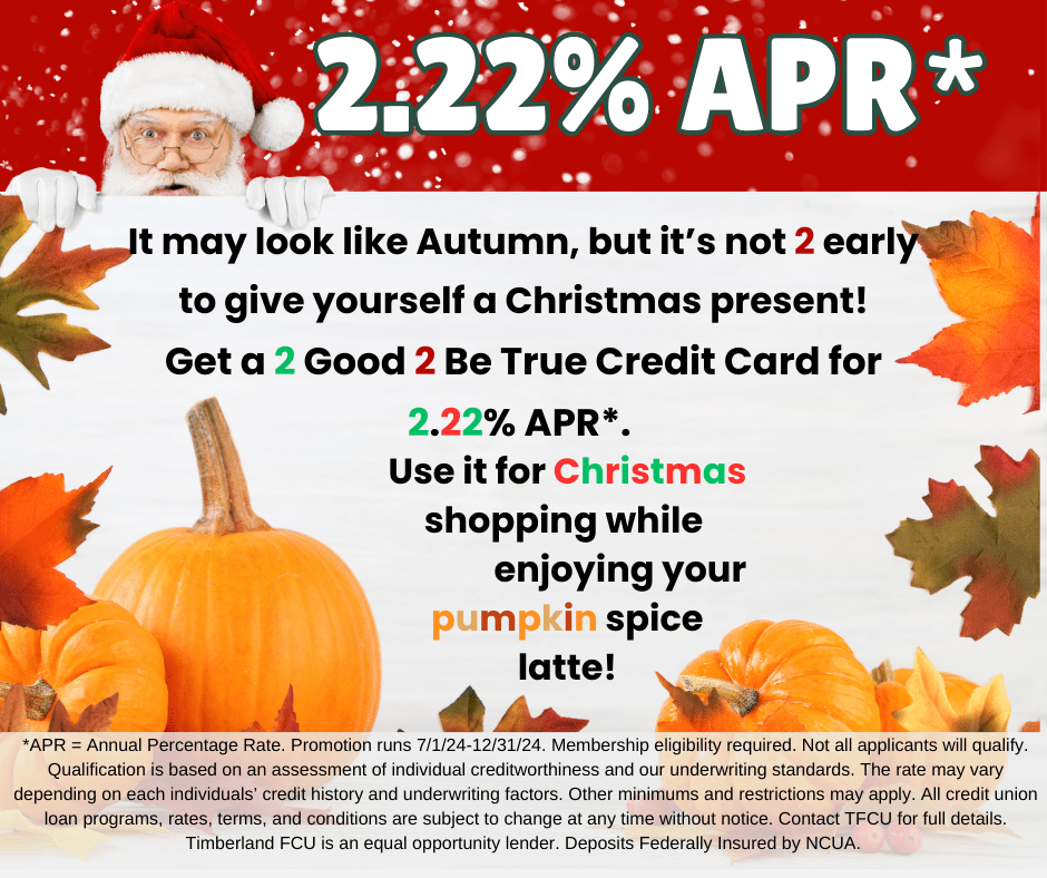 Timberland Federal Credit Union Specials Timberland Federal Credit Union