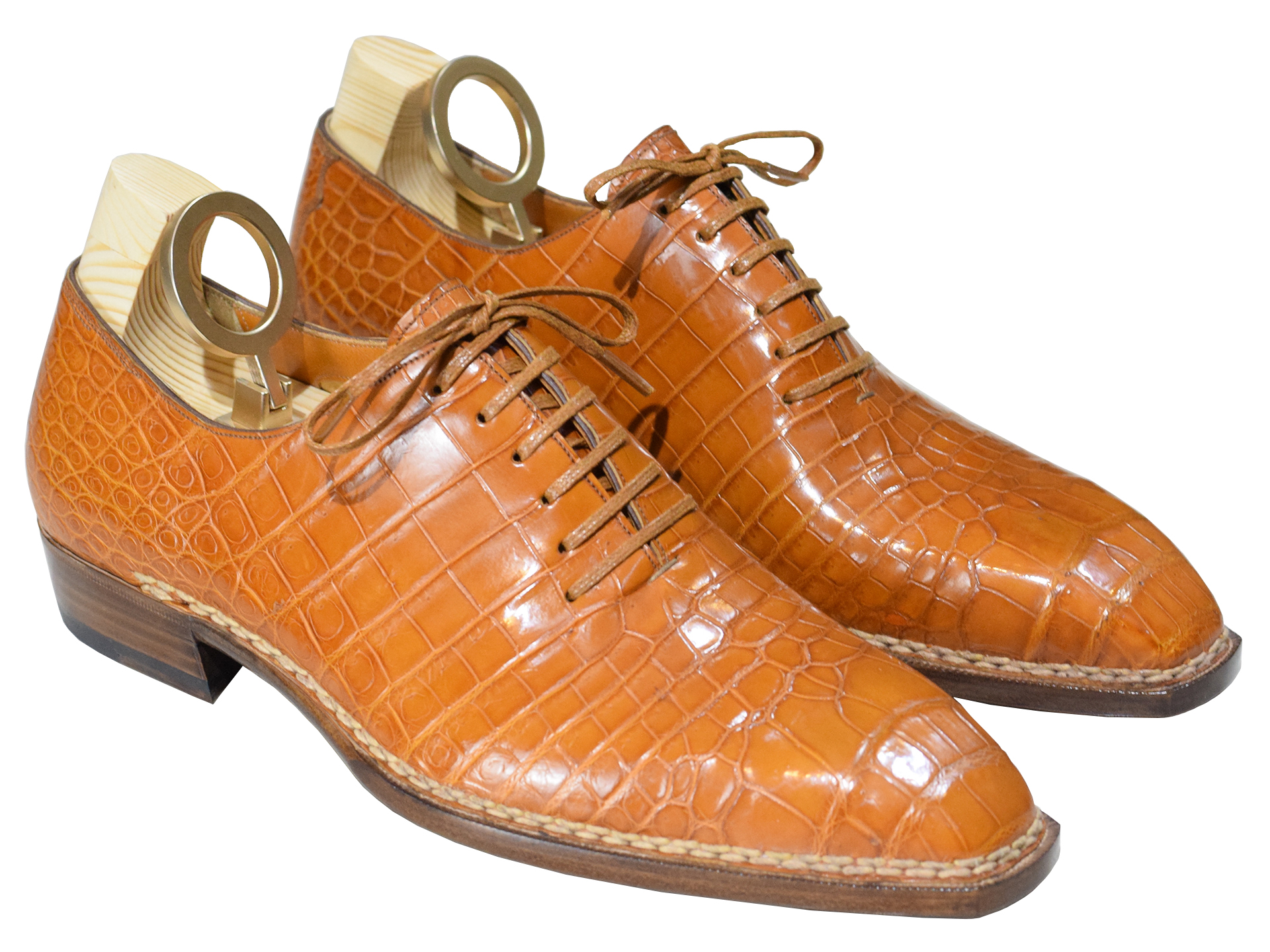 MTO Wholecut crocodile shoes 270 Norwegian welt