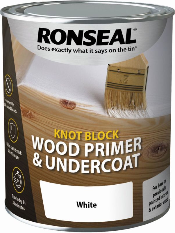 Ronseal Knot Block 750ml WHITE Timbermills