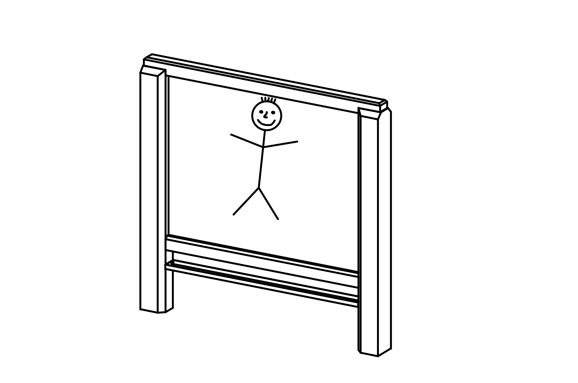 Richter Products Drawing Board with liquid chalk pens Timberplay