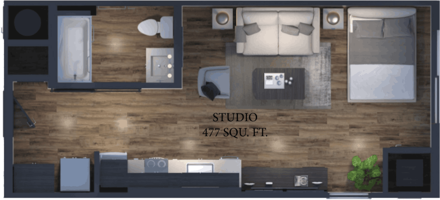 studiofloorplan Timber Ridge Village