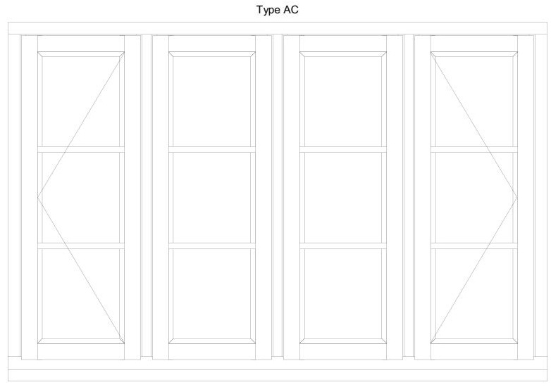 Windows, Casement Windows, Casement With Bar, Type AC Timbertherm Windows