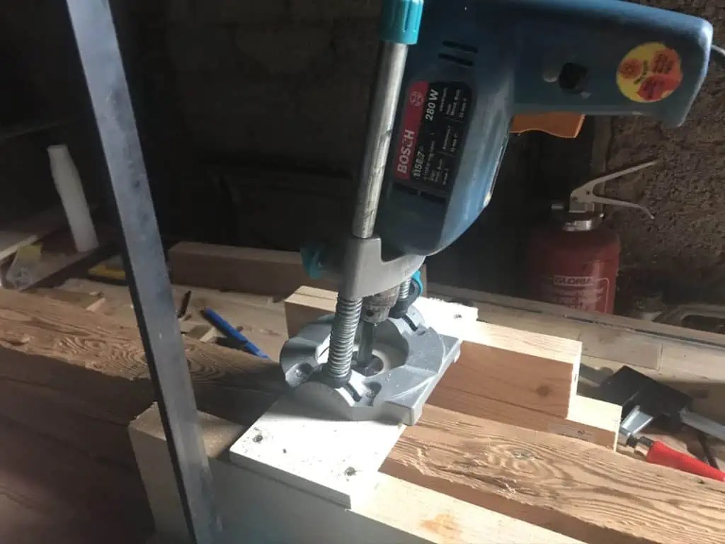 Altholz Weinregal selber bauen DIY Altholz Weinregal