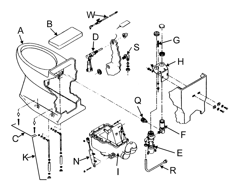 LOW FLUSH MARINE HEAD PARTS Timco Industries, Inc.