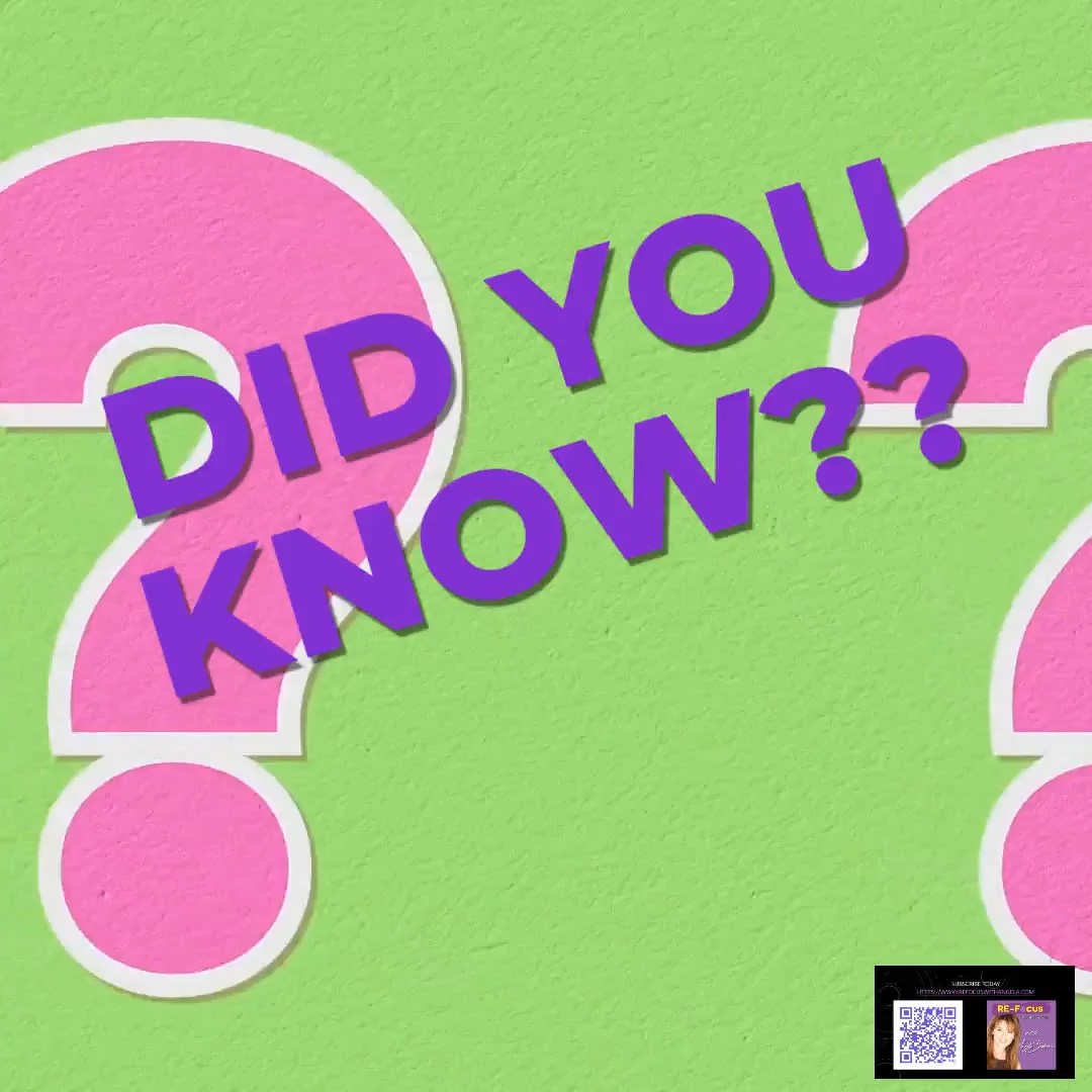 Did you know??? REFOCUS THE CREATIVE OFFICE