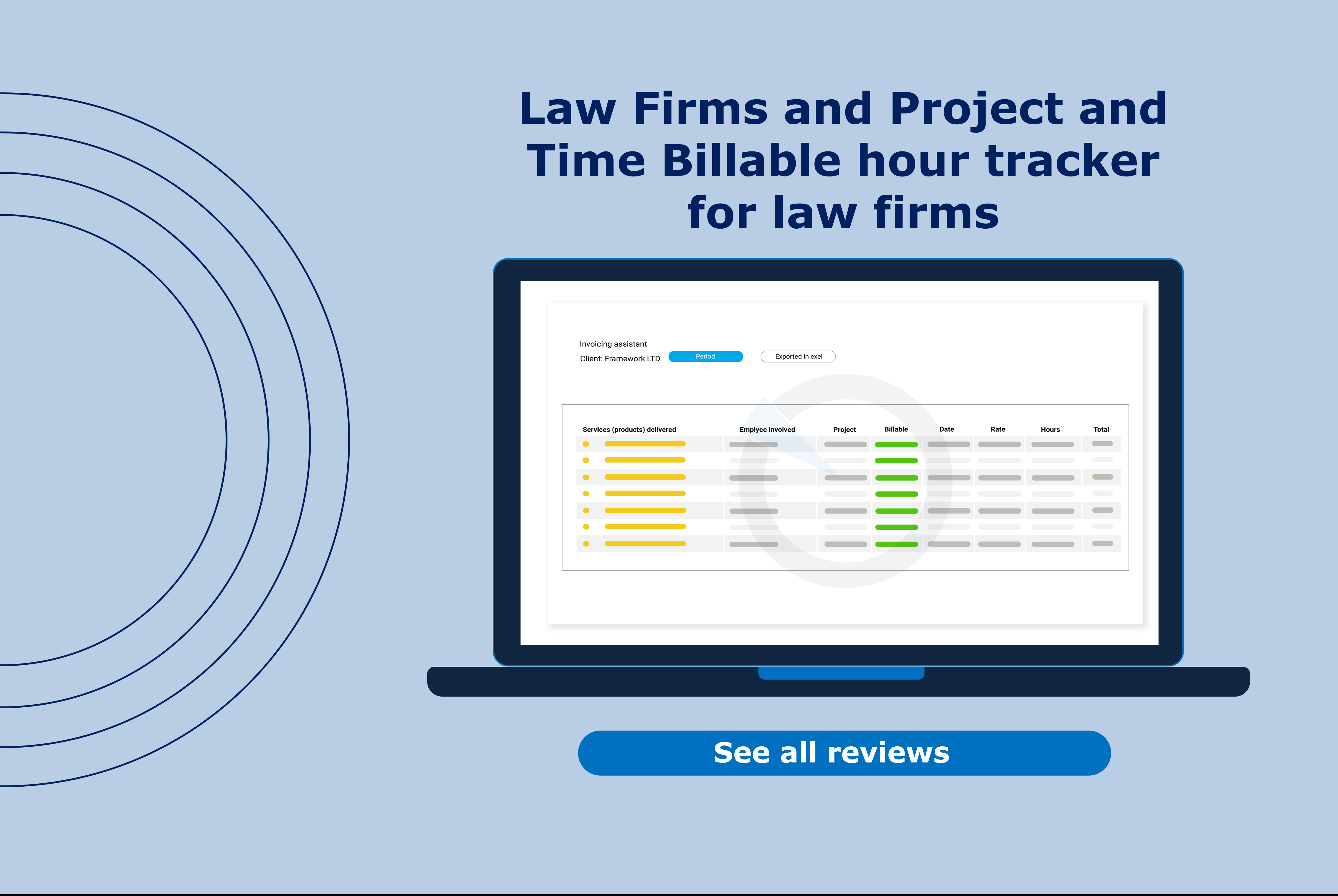 Law Firms and Project and Time Billable hour tracker for law firms