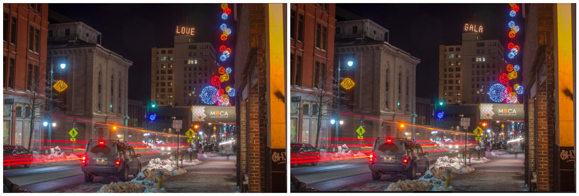 joe says "love gala" Portland Maine Time and Temp Building Photos