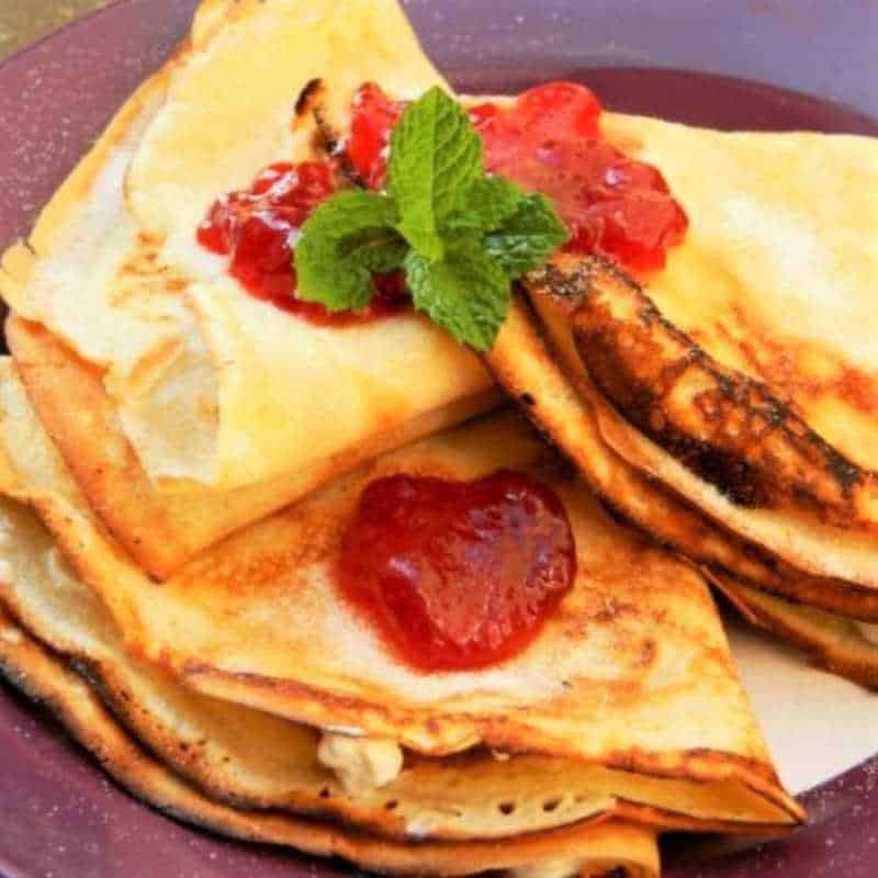 Delicious Cream Cheese Filling Crepes RecipeTimea's Kitchen