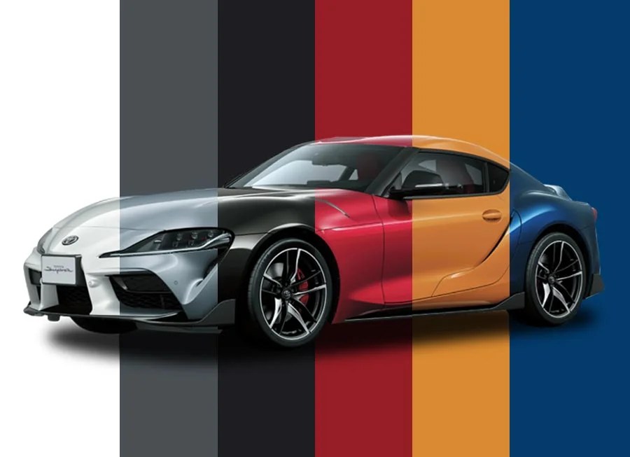 What were the most popular car colors in Asia of 2019?