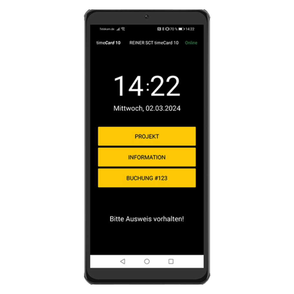 timeCard Terminal App (1 App JahresLizenz) // Zahner