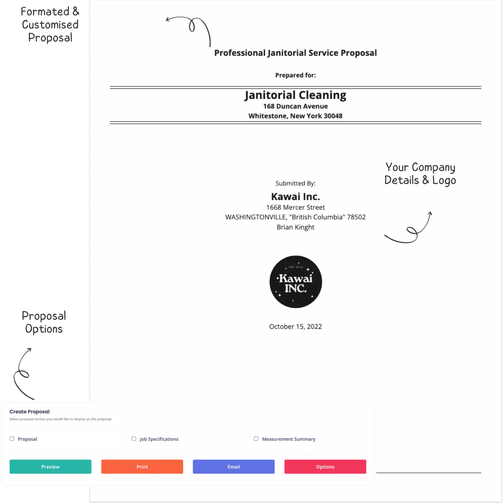 Janitorial Bidding Software & Proposal TimeConnect