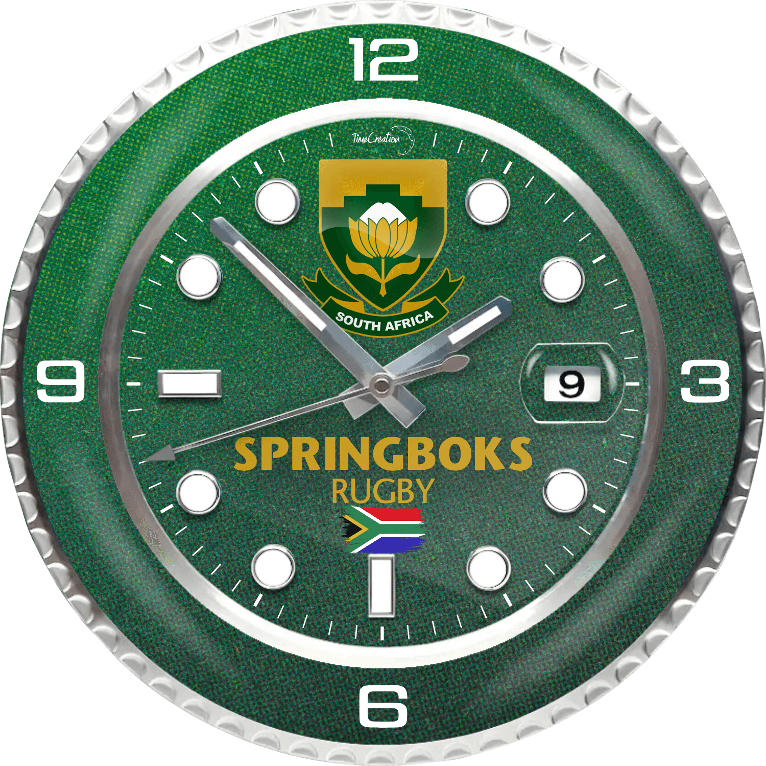 South Africa Rugby Wall clock • TimeCreation