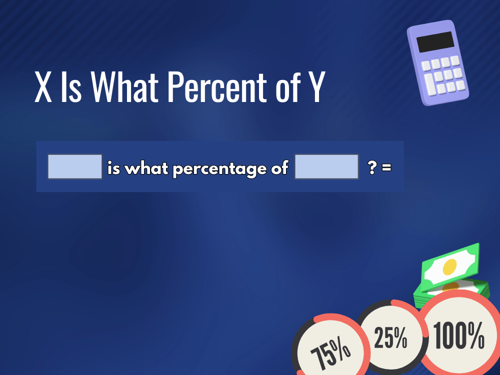 X is What Percent of Y Percentage Calculator