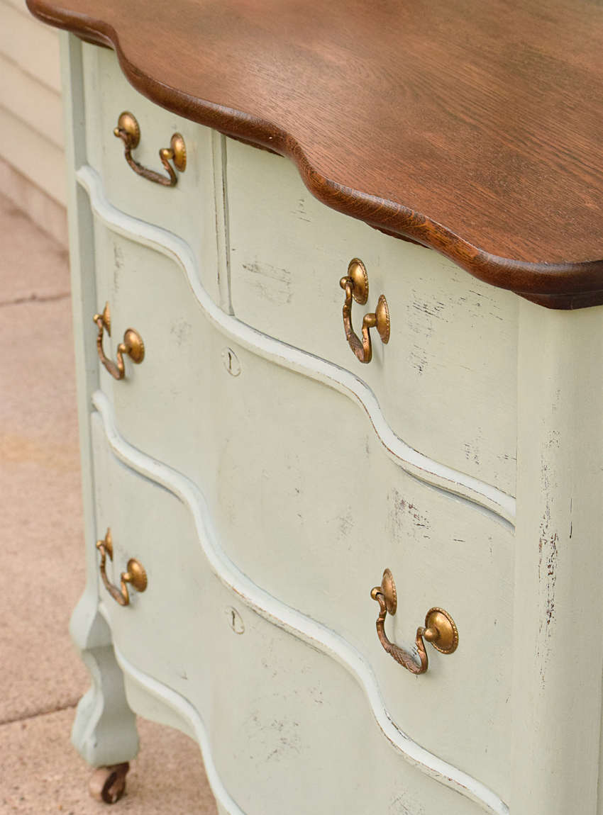 Curved Front Dresser Makeover Timeless Creations