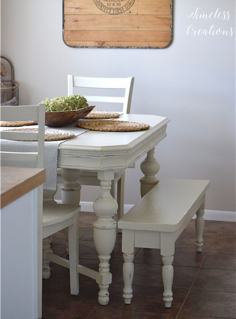 DIY Farmhouse Kitchen Bench Timeless Creations