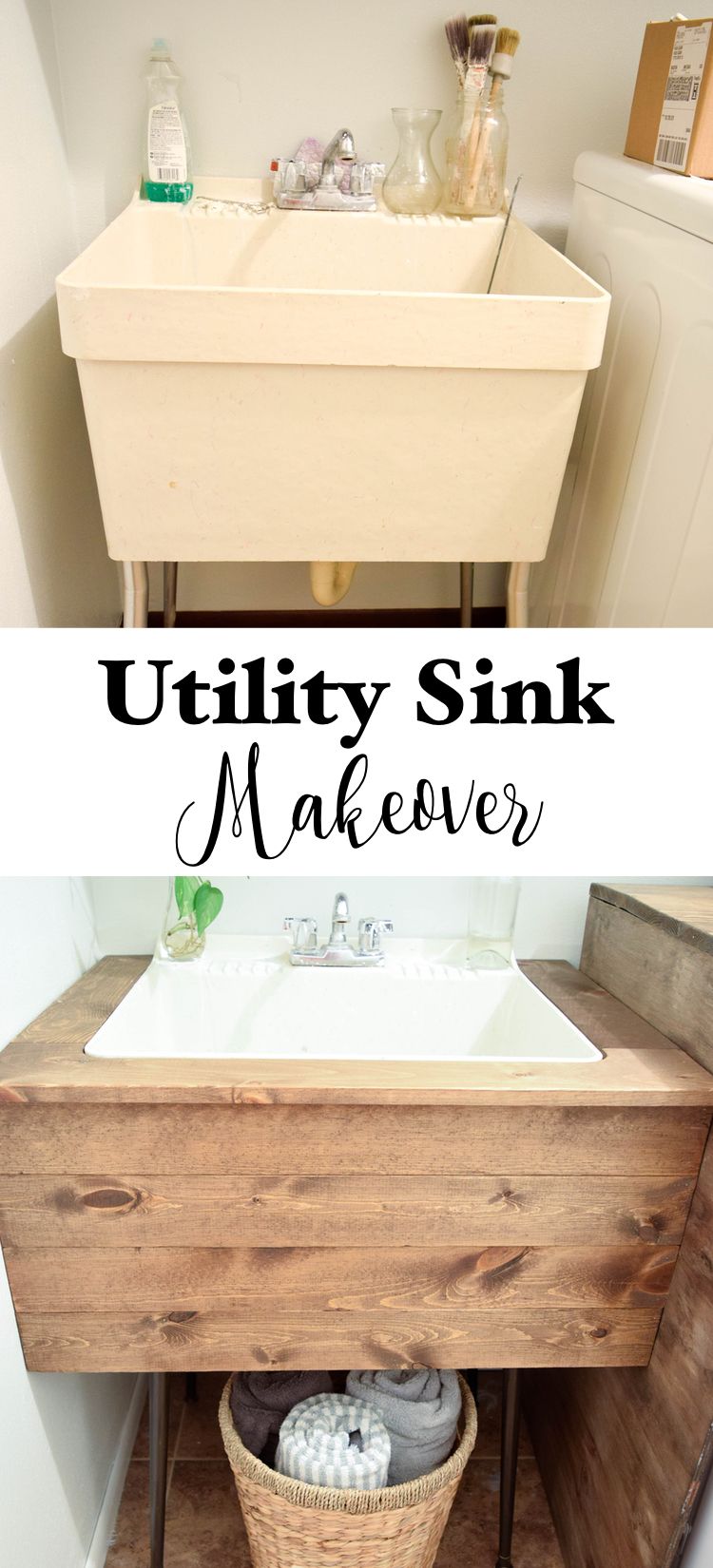 DIY Utility Sink Makeover Timeless Creations