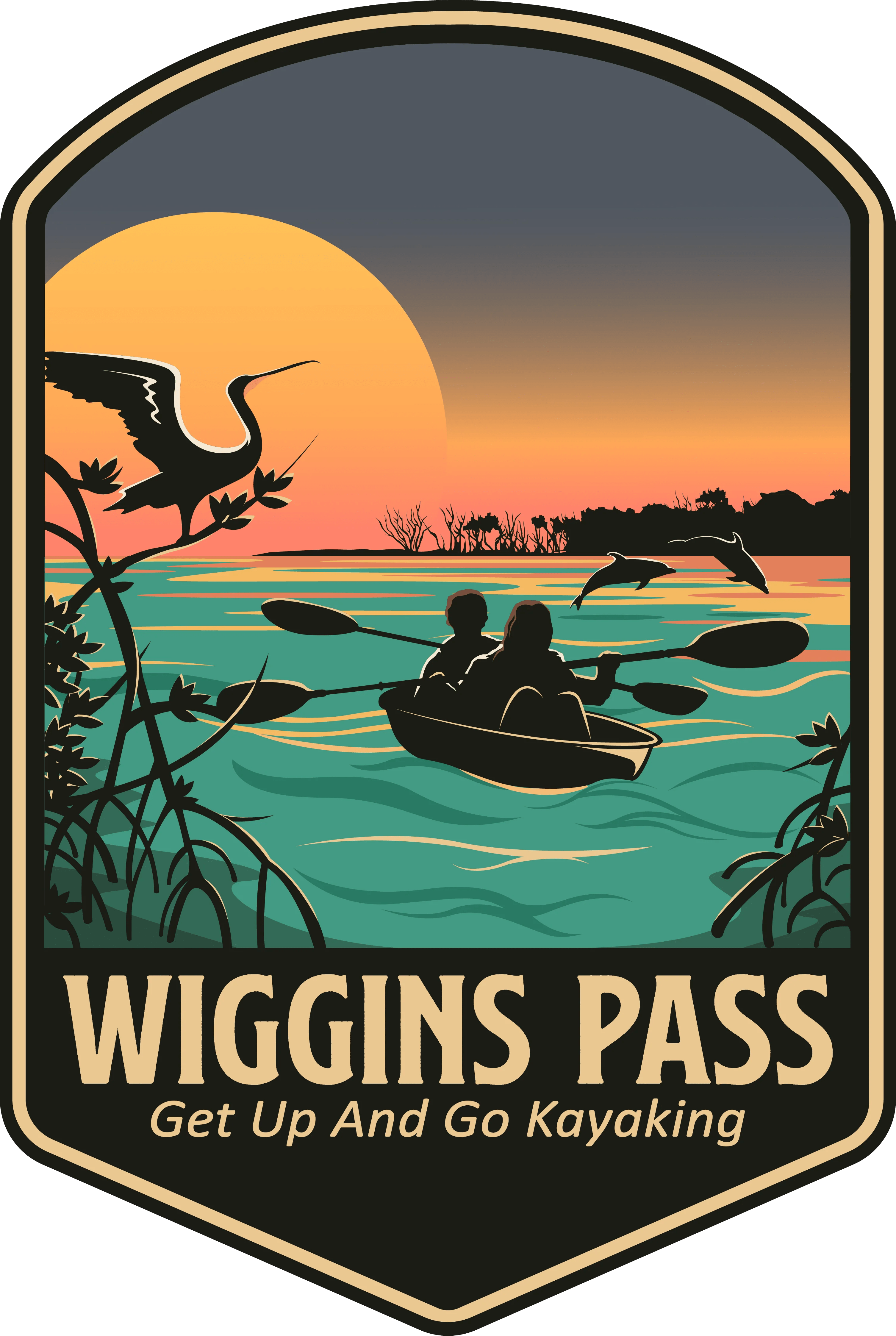 Get Up and Go Kayaking Wiggins Pass Time.less Decals