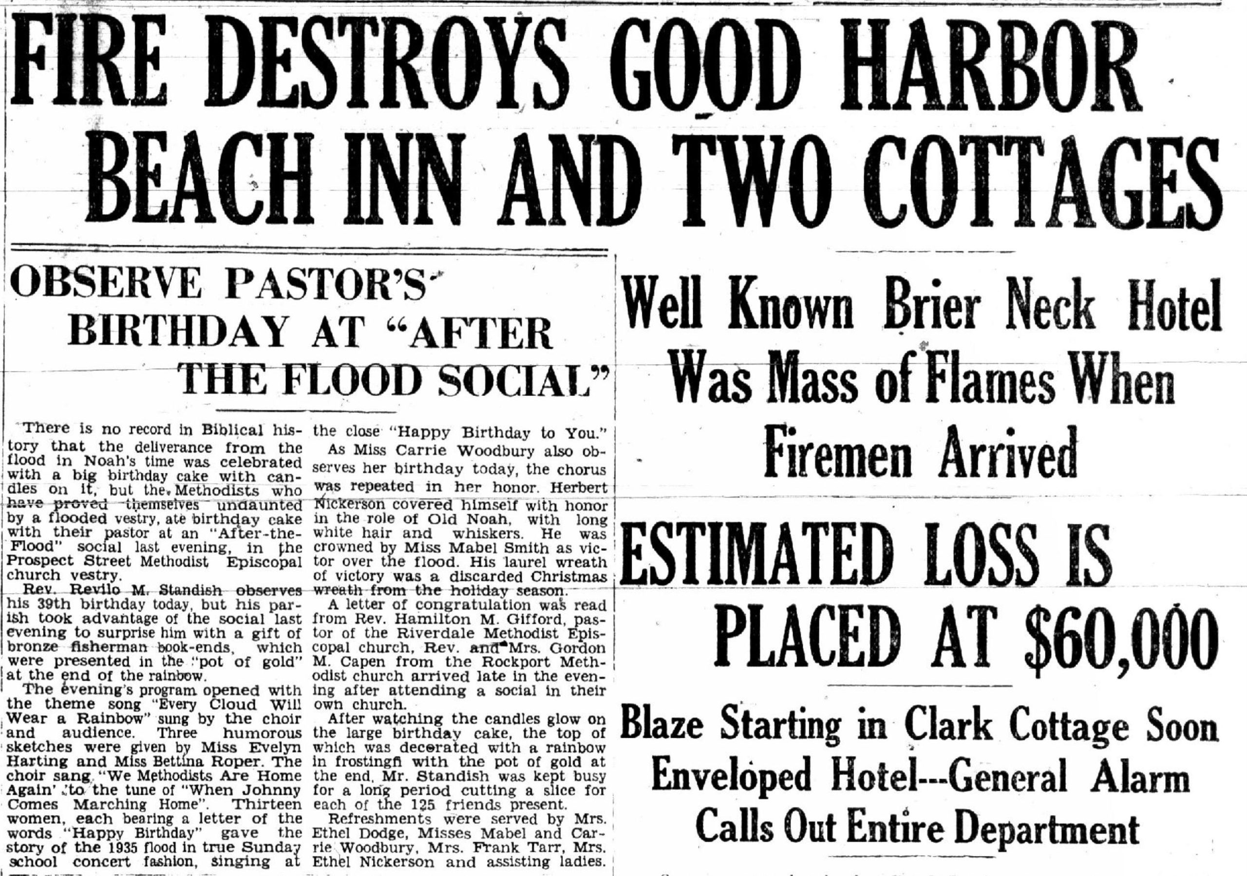 There was a February fire on Witham Street and Salt Island Road