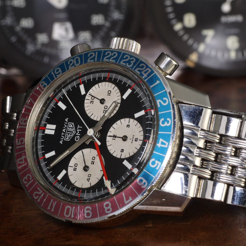 1968 Heuer Autavia GMT ref. 2446 TIMELINE.WATCH collection