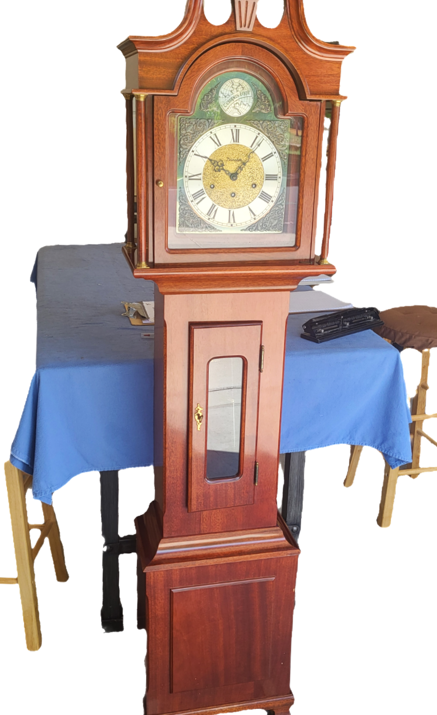 Daneker Grandmother 8Day clock, 1965 350 Timely Antiques