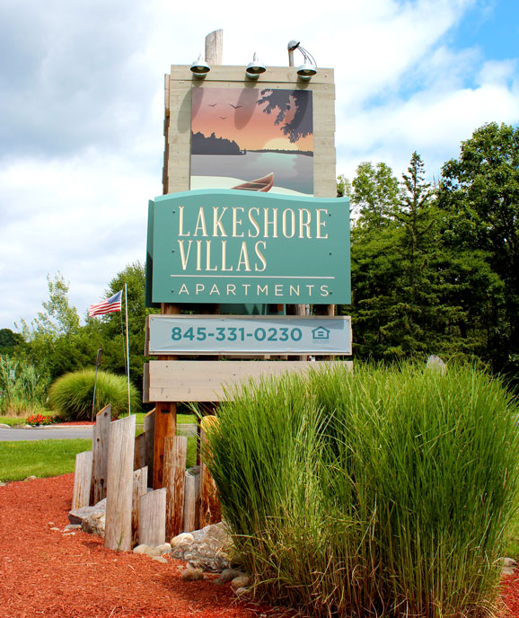 Lake Shore Villas Apartments Rebranding Project Timely Signs of