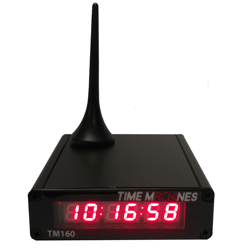Rack Mountable 0.5 inch WiFi NTP Clock TimeMachines Inc.