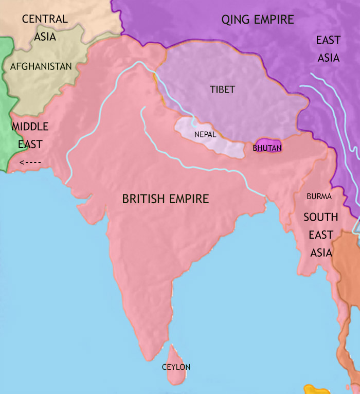 titul autorská práva zabít british colonization of india map Připojeno
