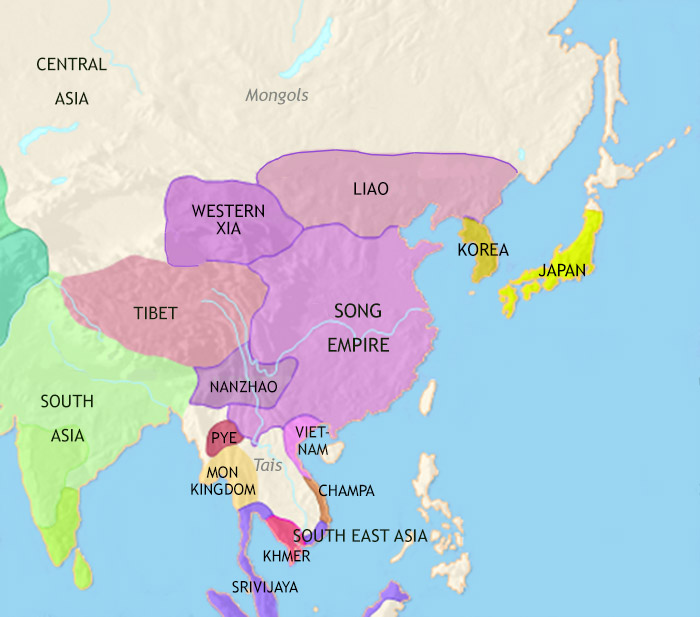 Japanese Empire Map 1450