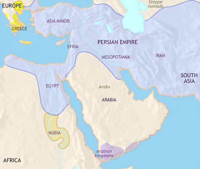 Map of the Middle East in 3500 BCE the First Civilization TimeMaps