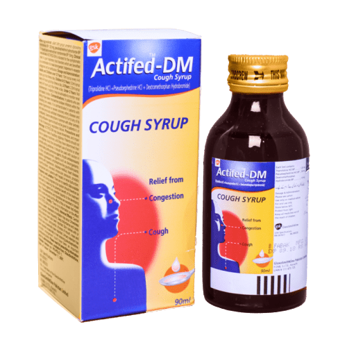 Actifed Dm 90ml Cough Syrup Time Medical