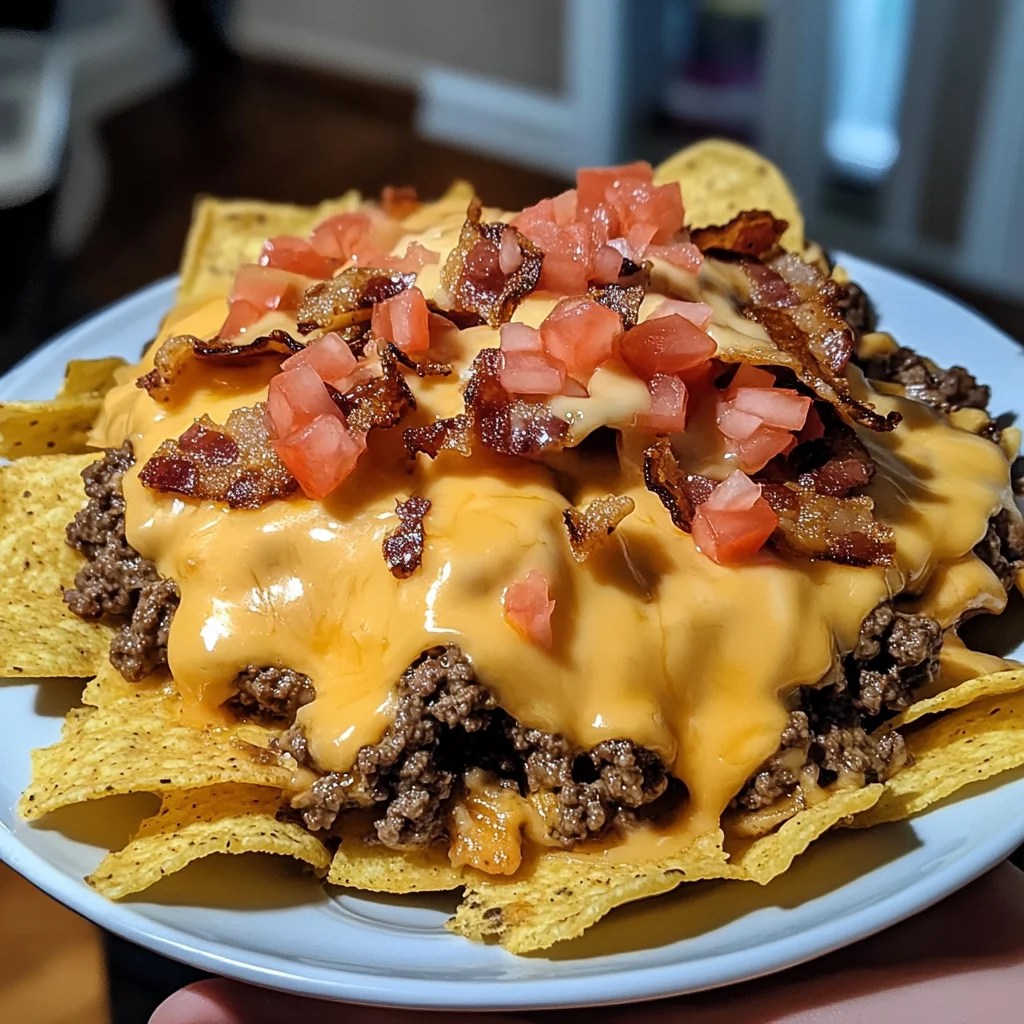 Ultimate Bacon Cheeseburger Nachos Easy & Cheesy