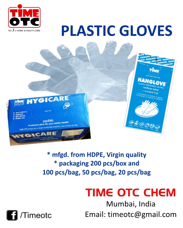 Plastic Gloves TIME OTC CHEM
