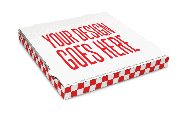 Custom Printed Pizza Box Logo Design 14 Colour Print Timepack