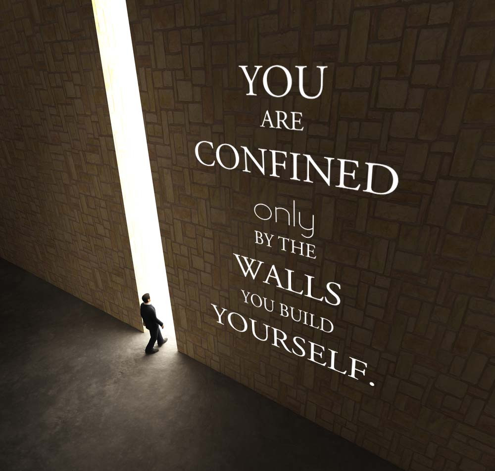 Don't Build Walls Around Yourself Inspirational Quotes Timer