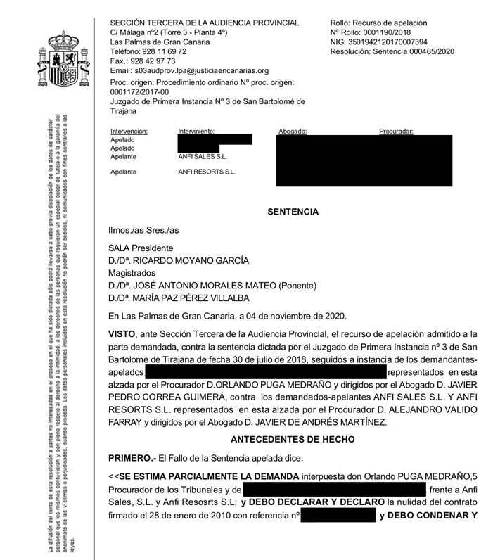 Abogados Morales Yet another fake lawyer and court case Timeshare