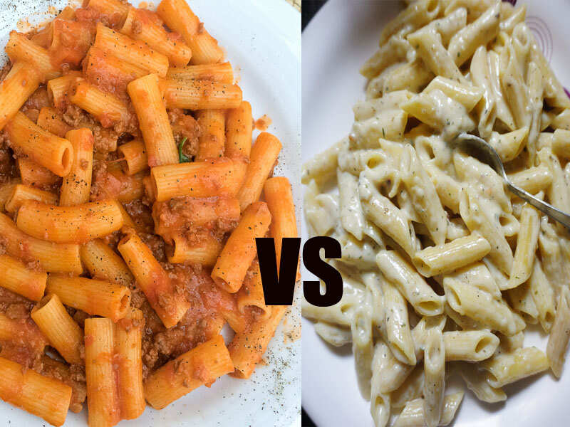 Calories in red sauce pasta Red Sauce Pasta Vs White Sauce Pasta