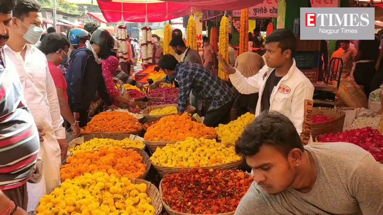 Nagpur Flowers Flower market wears a festive look Nagpur Times of