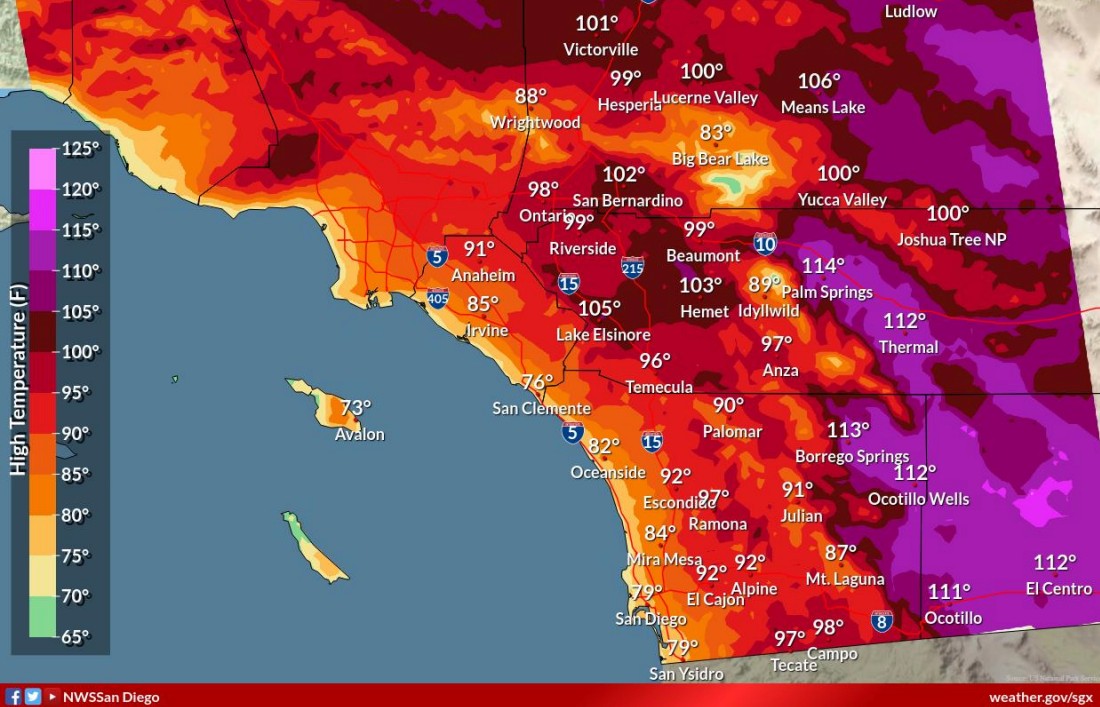 Warmer Weather, Thunderstorm Chances Expected for San Diego Region This