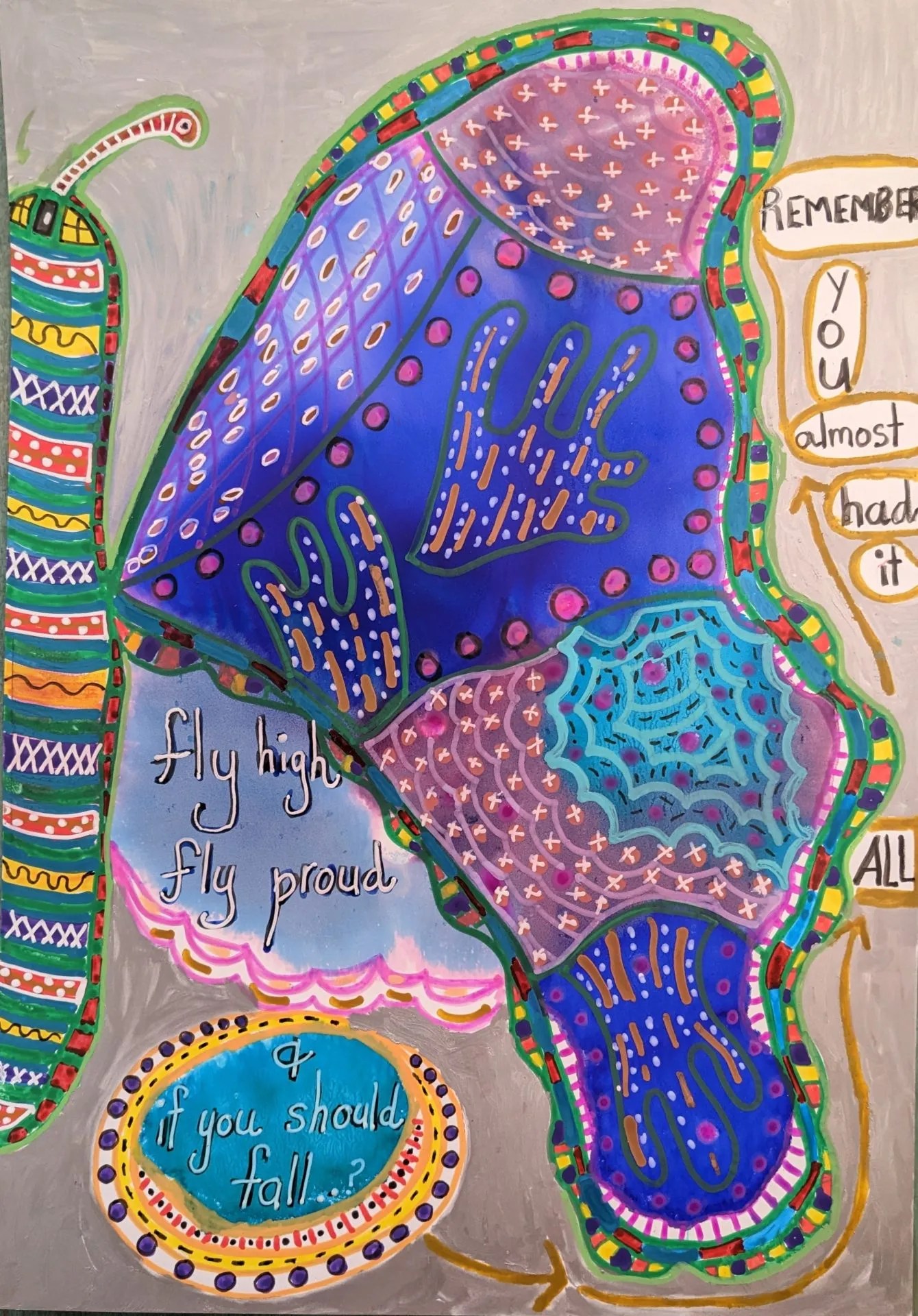 Inspired to make art by song lyrics Time to Create Australia