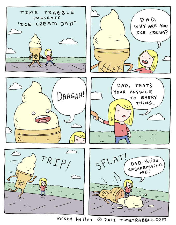 Time Trabble Ice Cream Dad