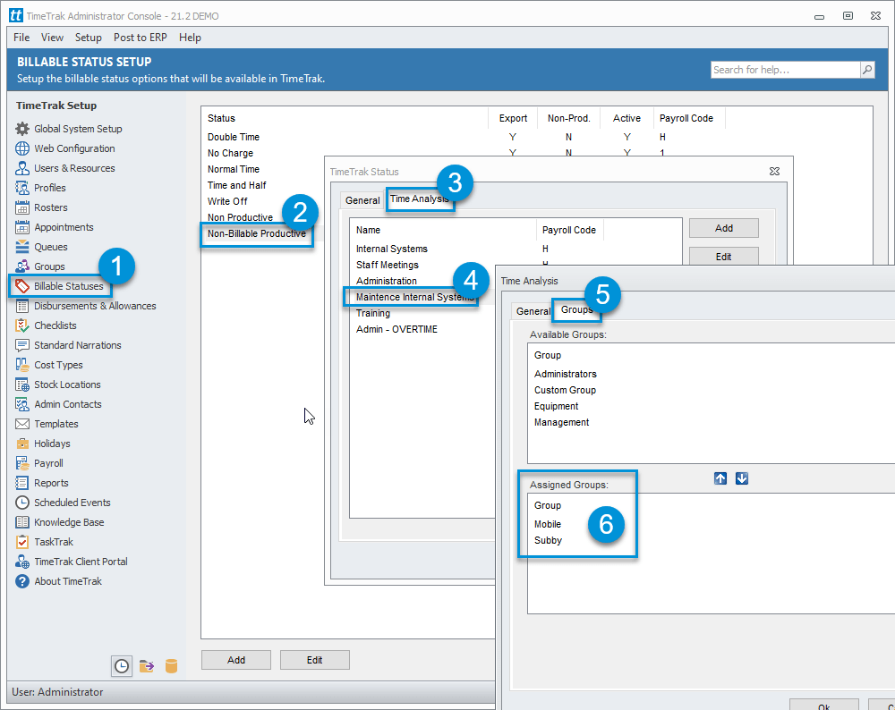 NonBillable Productive Codes