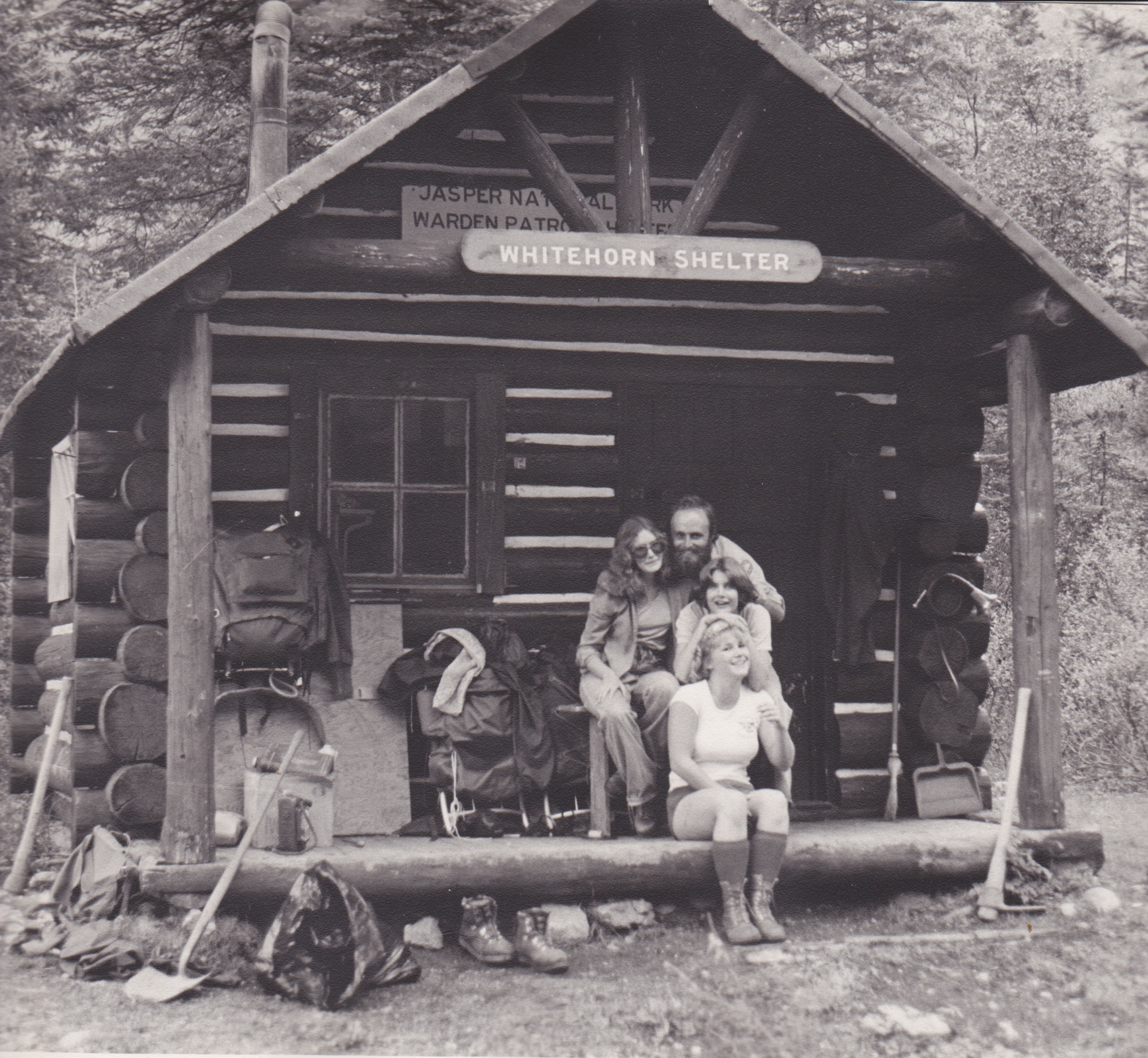 Whitehorn Cabin in late 1970s Time.Travel.Trek.