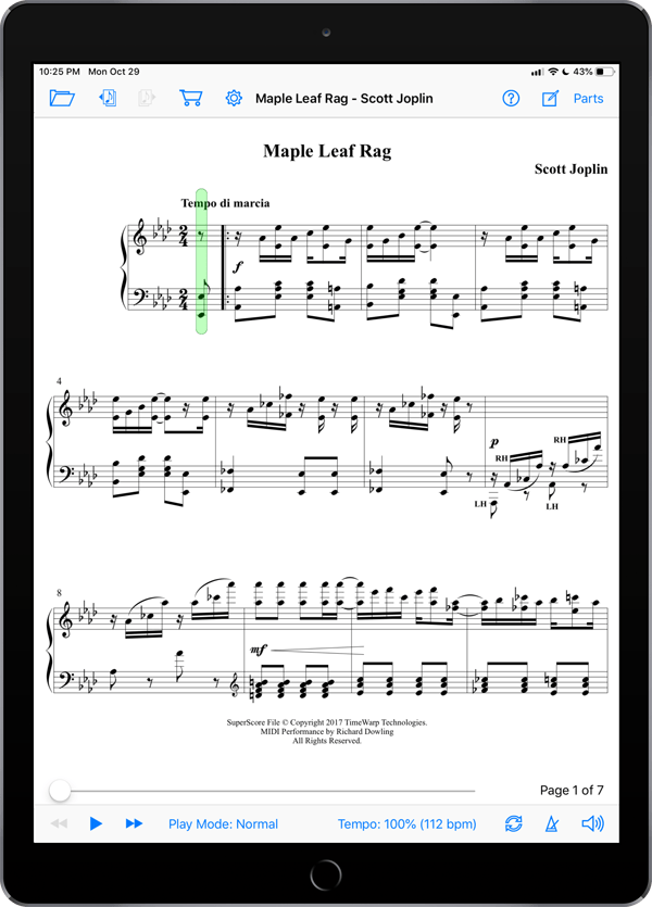 Maple Leaf Rag by Scott Joplin TimeWarp Technologies
