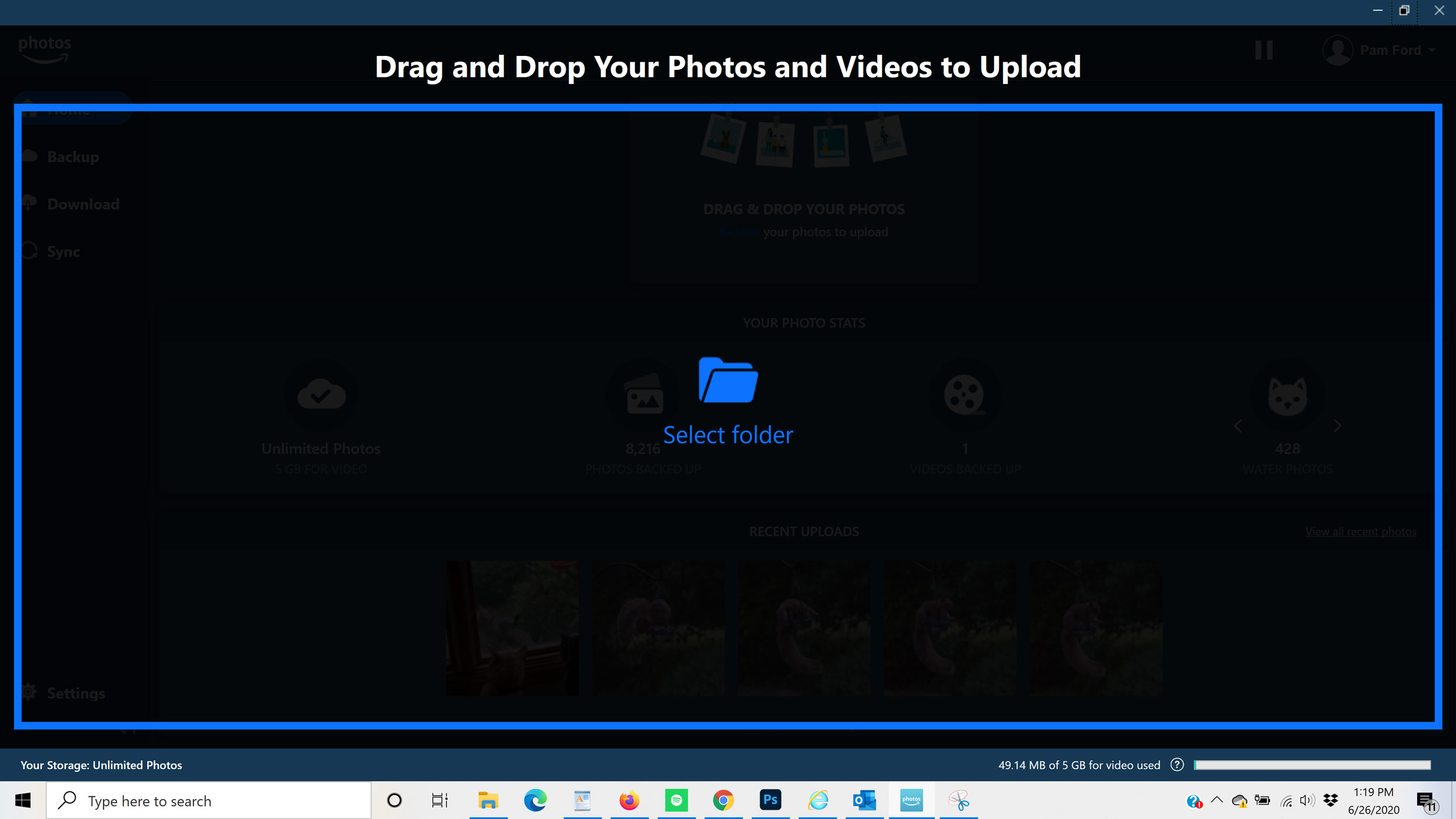 Using Amazon Drive's Unlimited Photo Storage for Backups