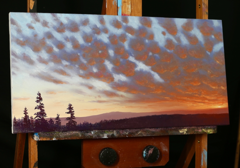 Puff Ball Sunset in Oil An Oil Painting Lesson ONLINE Tim Gagnon Studio