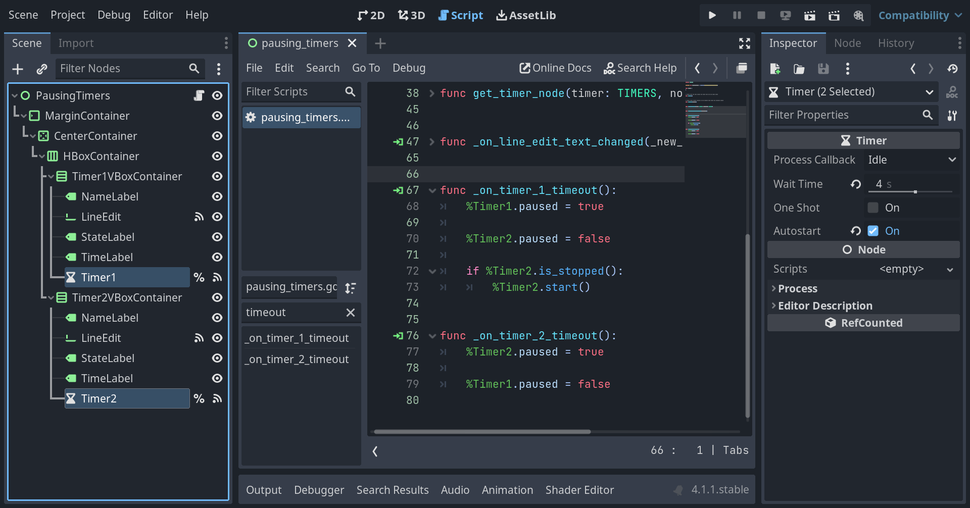 Using Godot Timers Tim Klein