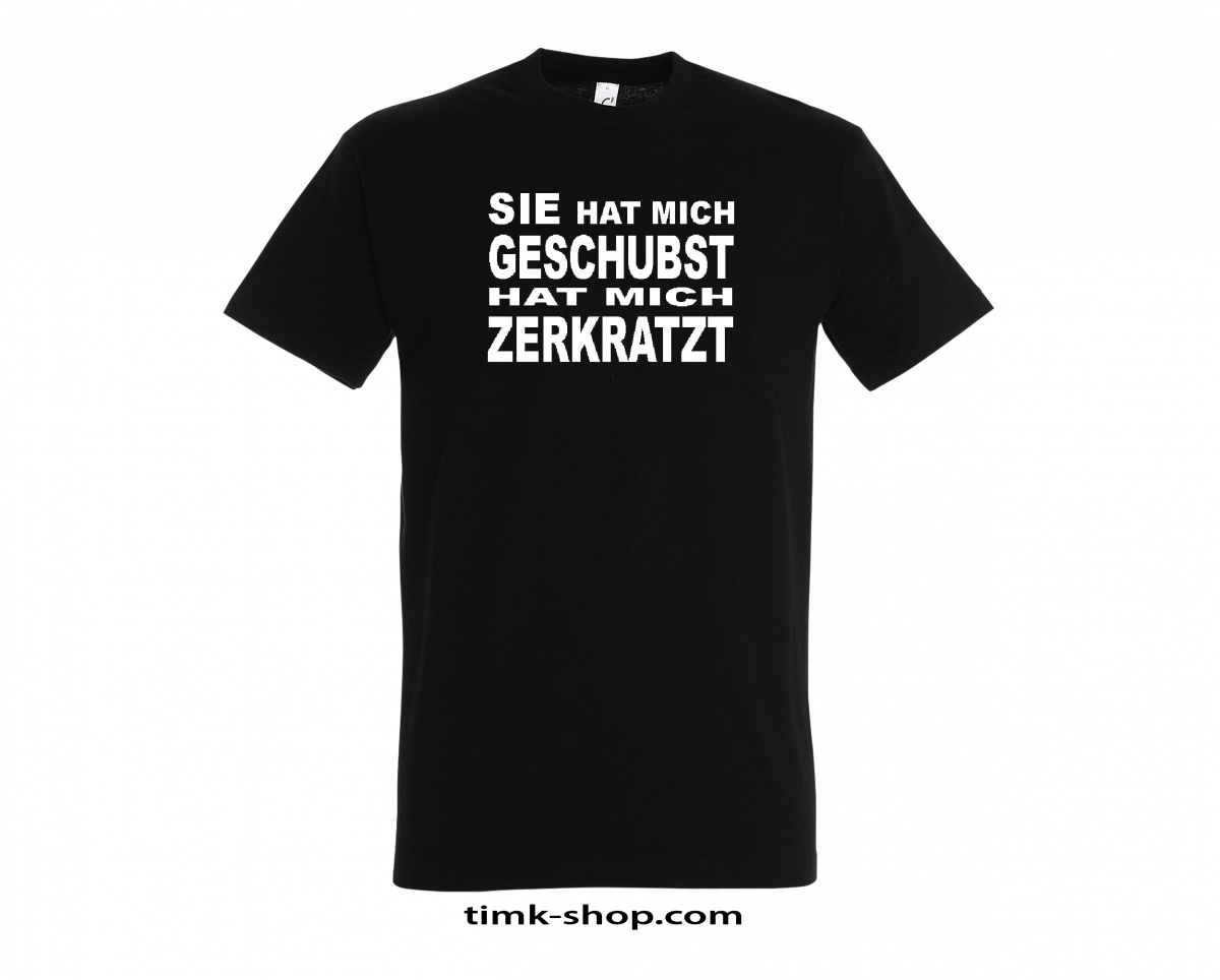 GeschubstZerkratzt TShirt schwarz Tim Kellner