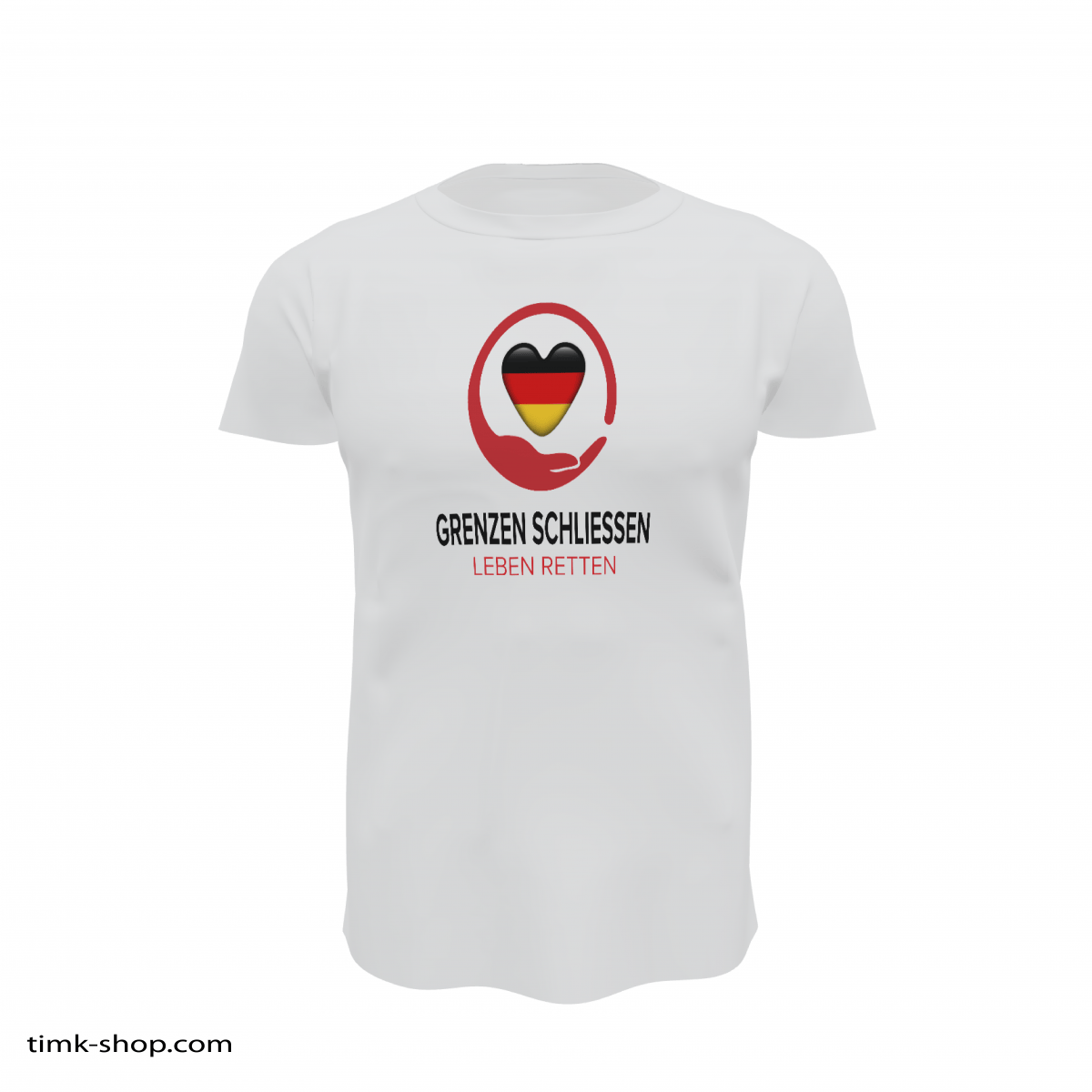 Grenzen schließen TShirt weiss Tim Kellner