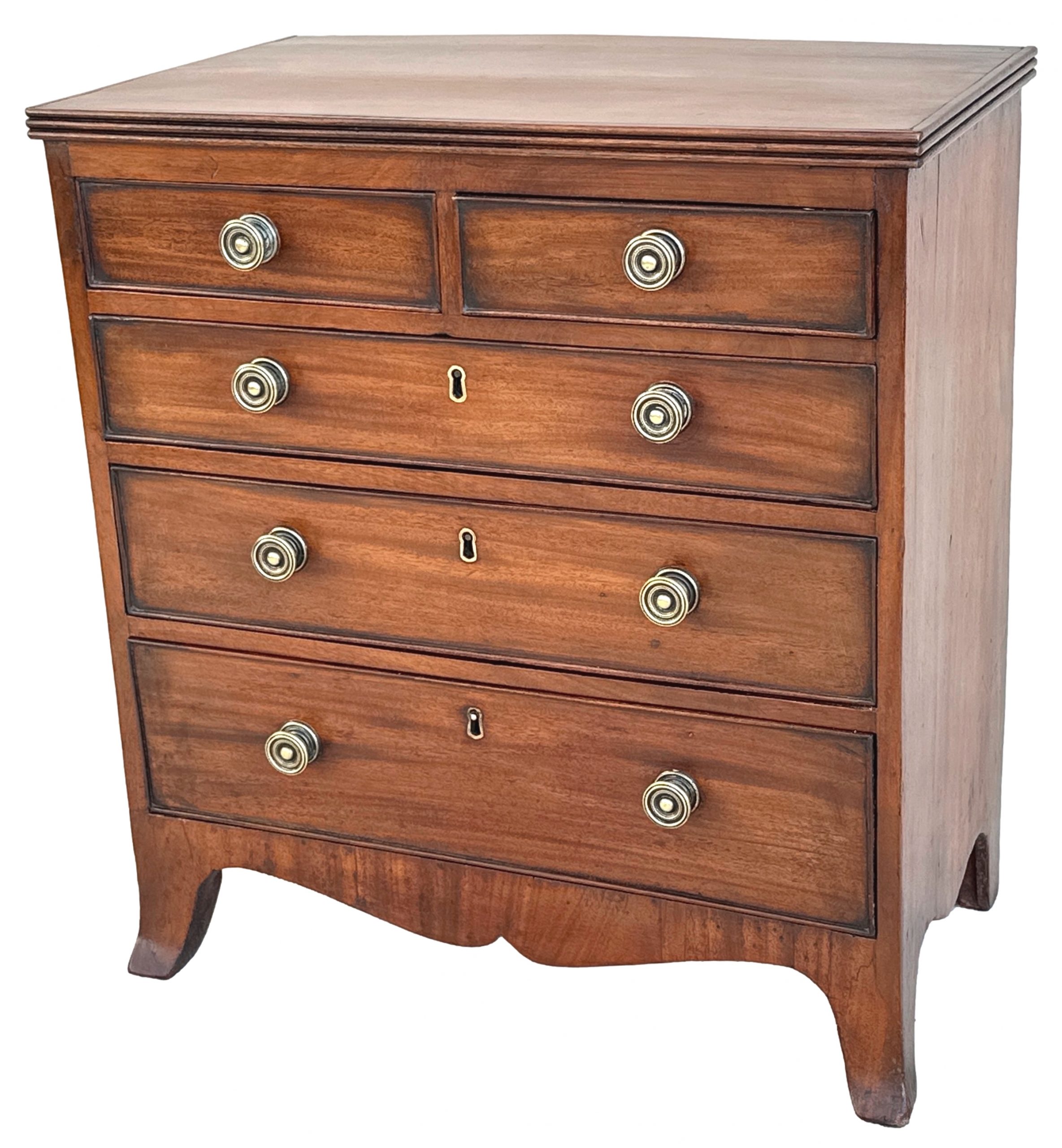 Regency Mahogany Childs Chest Of Drawers S&S Timms Antiques