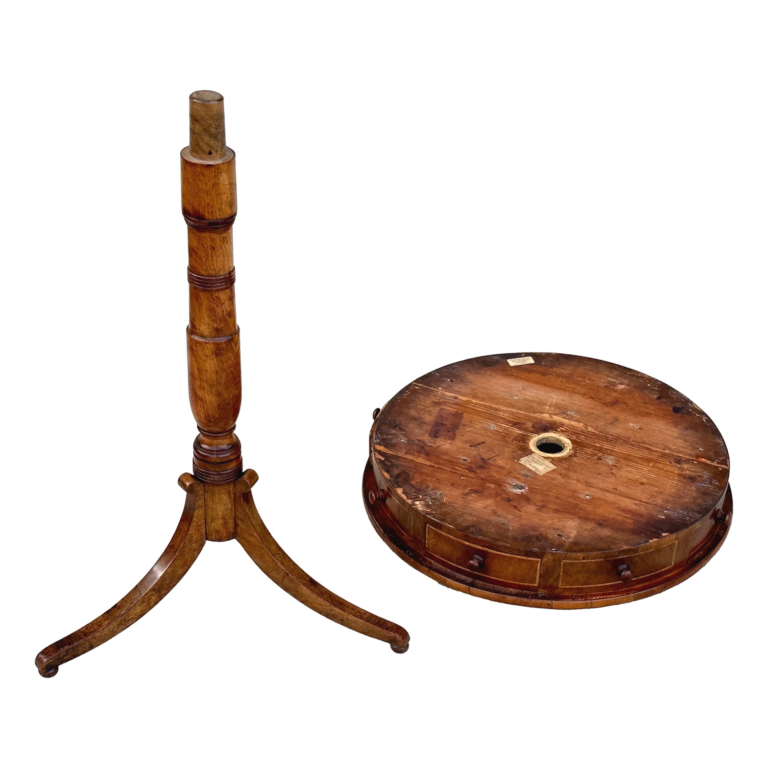 Small Maltese Type Drum Table S&S Timms Antiques